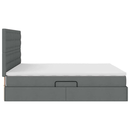 Letto con contenitore e materasso Grigio scuro 160 x 200 cm | homemem39