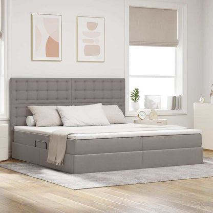 Letto con contenitore e materasso Talpa 200 x 200 cm Tessuto | homemem39
