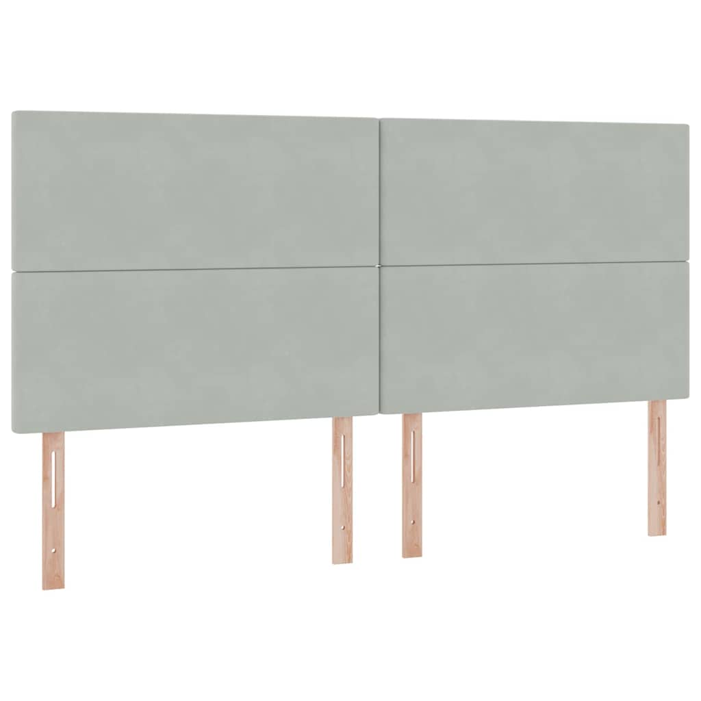 Letto con contenitore e materasso Grigio chiaro 200 x 200 cm | homemem39