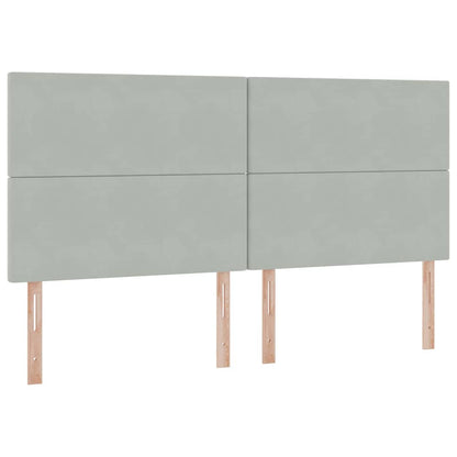 Letto con contenitore e materasso Grigio chiaro 200 x 200 cm | homemem39