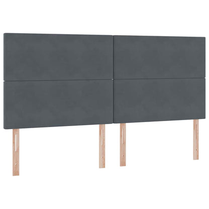 Letto con contenitore e materasso Grigio scuro 200 x 200 cm | homemem39