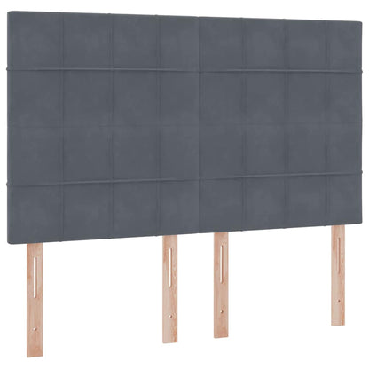 Letto con contenitore e materasso Grigio scuro 140 x 190 cm | homemem39