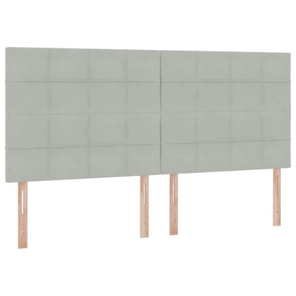 Letto con contenitore e materasso Grigio chiaro 200 x 200 cm | homemem39
