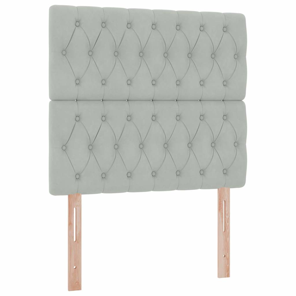 Letto con contenitore e materasso Grigio chiaro 90 x 190 cm | homemem39