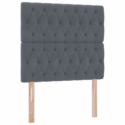 Letto con contenitore e materasso Grigio scuro 100 x 200 cm | homemem39