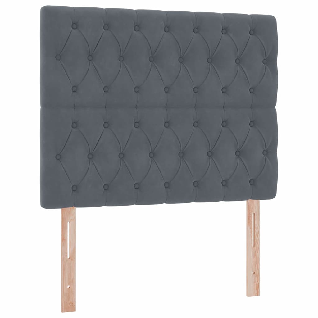 Letto con contenitore e materasso Grigio scuro 120 x 200 cm | homemem39