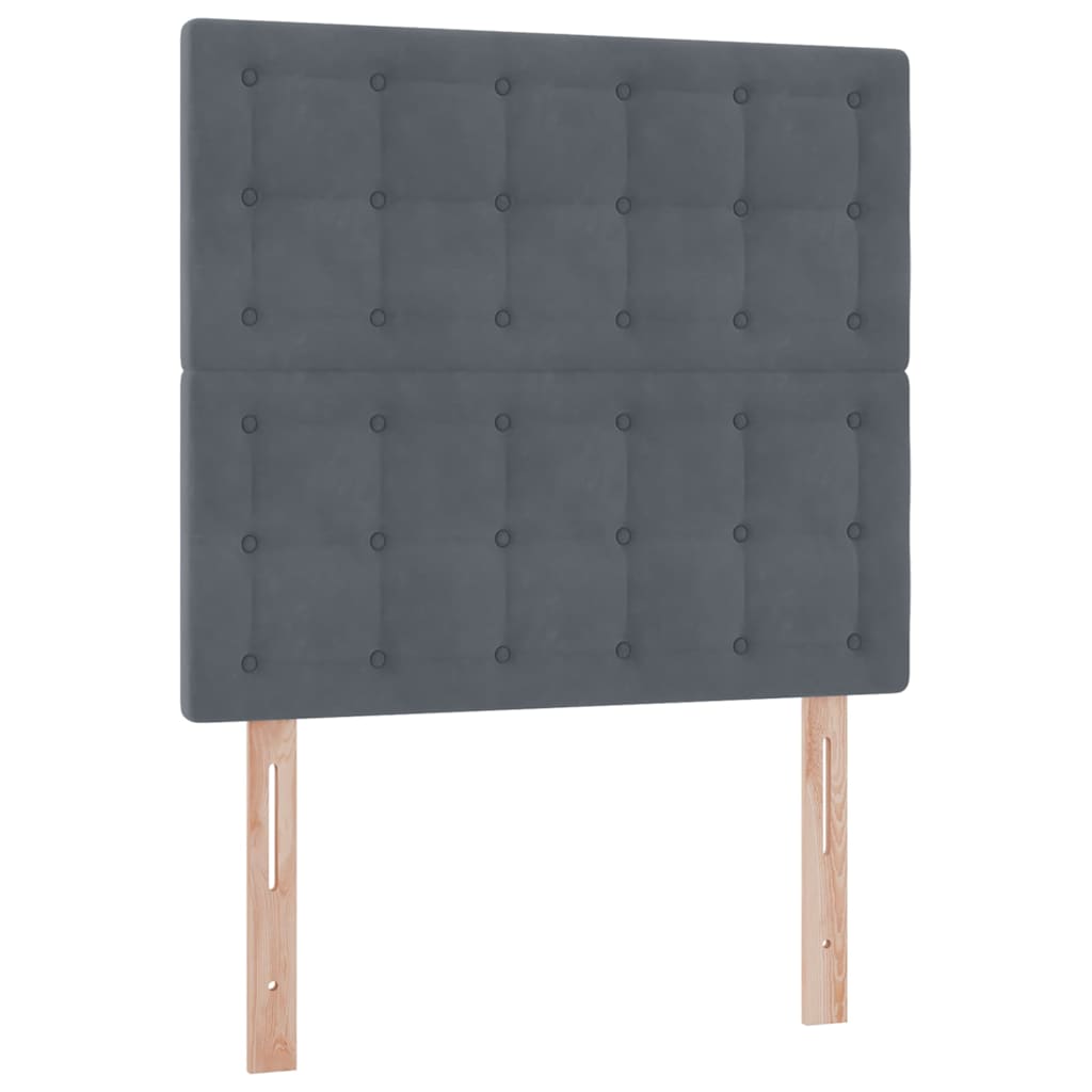 Letto con contenitore e materasso Grigio scuro 100 x 200 cm | homemem39