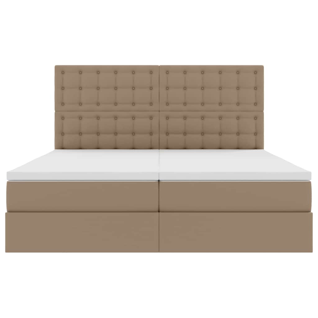 Letto con contenitore e materasso Cappuccino 200 x 200 cm | homemem39