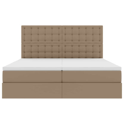Letto con contenitore e materasso Cappuccino 200 x 200 cm | homemem39