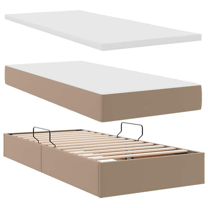 Letto con contenitore e materasso Cappuccino 200 x 200 cm | homemem39
