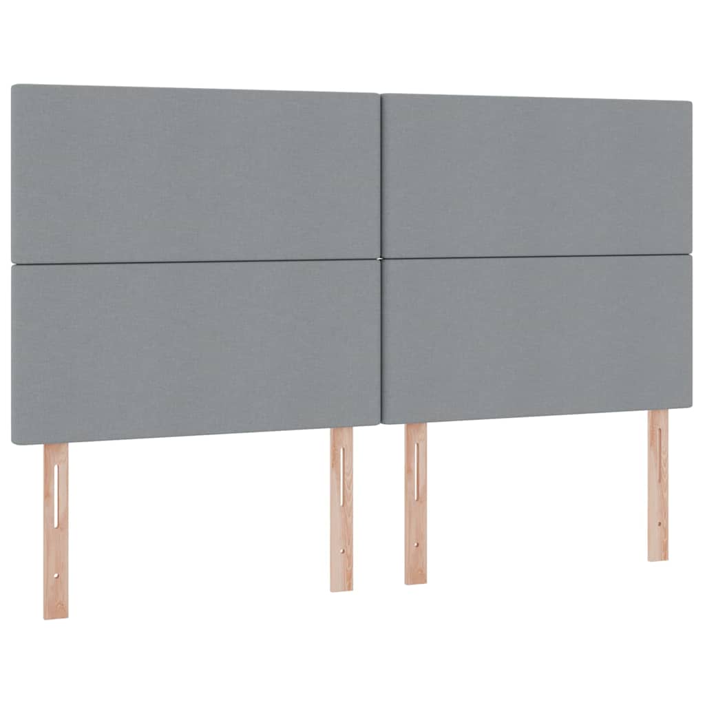 Letto con Contenitore Grigio Chiaro 200 x 200 cm Tessuto | homemem39