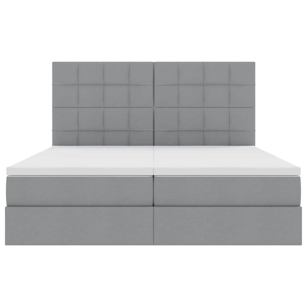 Letto con Contenitore Grigio Chiaro 180 x 200 cm Tessuto | homemem39