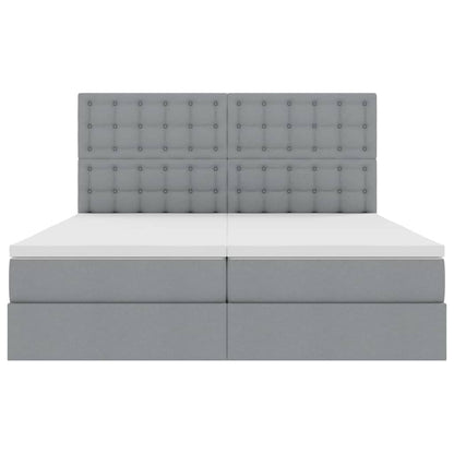 Letto con Contenitore Grigio Chiaro 180 x 200 cm Tessuto | homemem39