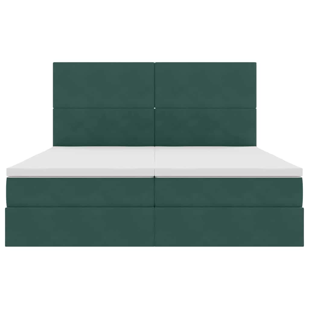 Letto con Contenitore Verde Scuro 180 x 200 cm Velluto | homemem39