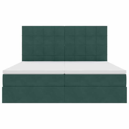 Letto con Contenitore Verde Scuro 180 x 200 cm Velluto | homemem39
