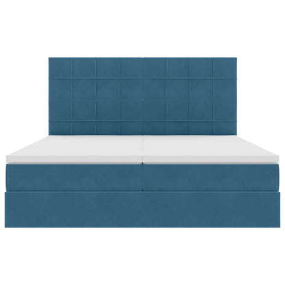 Letto con Contenitore Blu Scuro 180 x 200 cm Velluto | homemem39