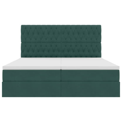 Letto con Contenitore Verde Scuro 180 x 200 cm Velluto | homemem39