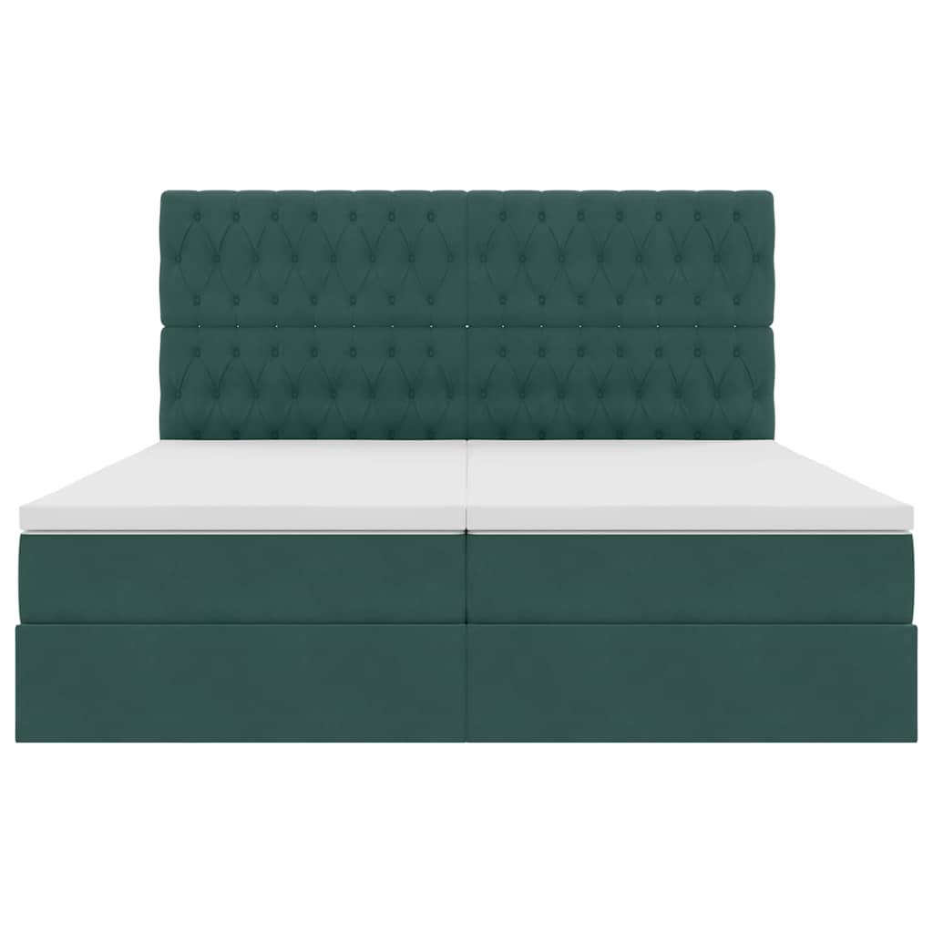 Letto con Contenitore Verde Scuro 180 x 200 cm Velluto | homemem39