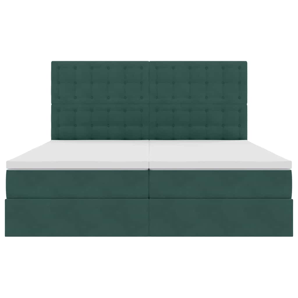 Letto con Contenitore Verde Scuro 180 x 200 cm Velluto | homemem39