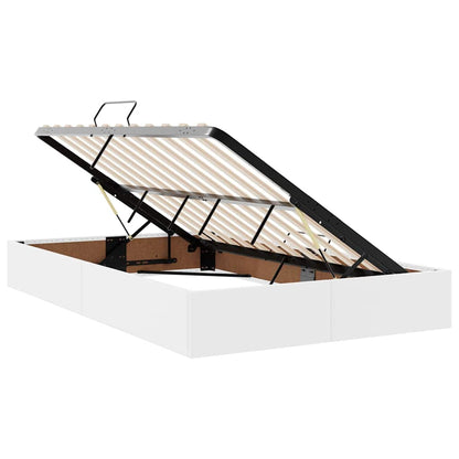 Letto con luci a strisce a LED Bianco Puro 120 x 200 cm PVC