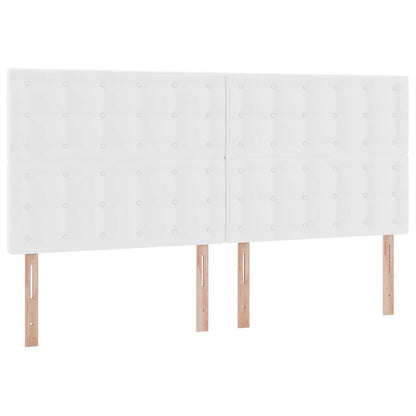 Letto con contenitore e LED Bianco Puro 200 x 200 cm | homemem39