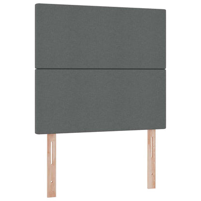 Letto con contenitore LED e materasso Grigio Scuro 100 x 200 cm | homemem39