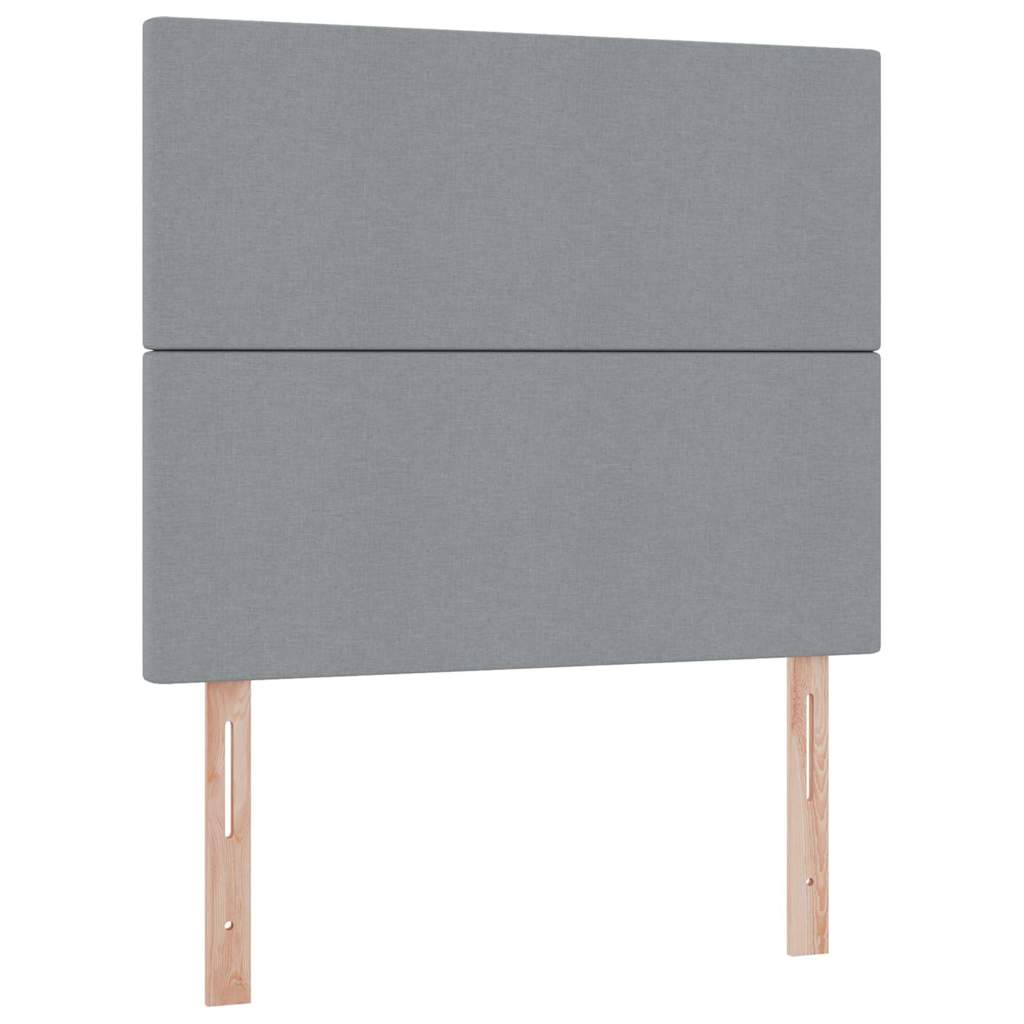 Letto con contenitore LED e materasso Grigio Chiaro | homemem39