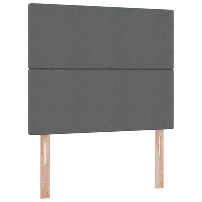 Letto con contenitore LED e materasso Grigio Scuro 120 x 190 cm | homemem39