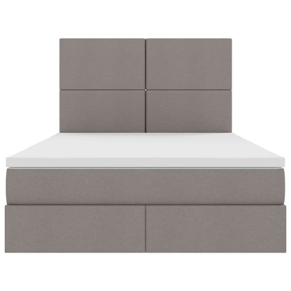 Letto con luci a strisce a LED Talpa 140 x 200 cm Tessuto