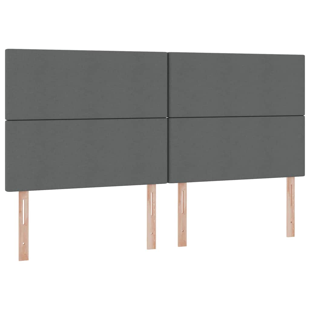 Letto con contenitore LED e materasso Grigio Scuro 200 x 200 cm | homemem39