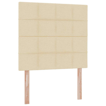 Letto con contenitore LED e materasso Crema 90 x 200 cm Tessuto | homemem39