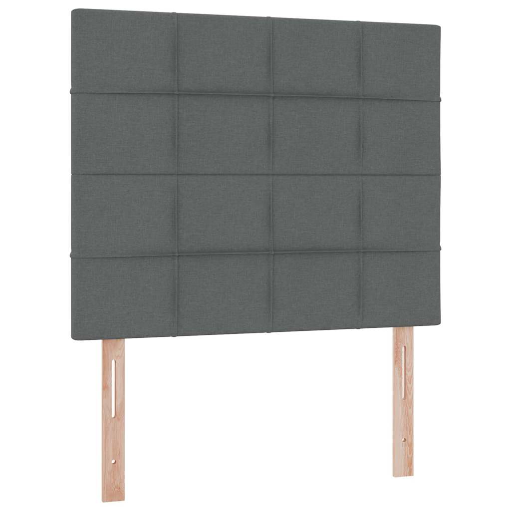 Letto con contenitore LED e materasso Grigio Scuro 120 x 190 cm | homemem39