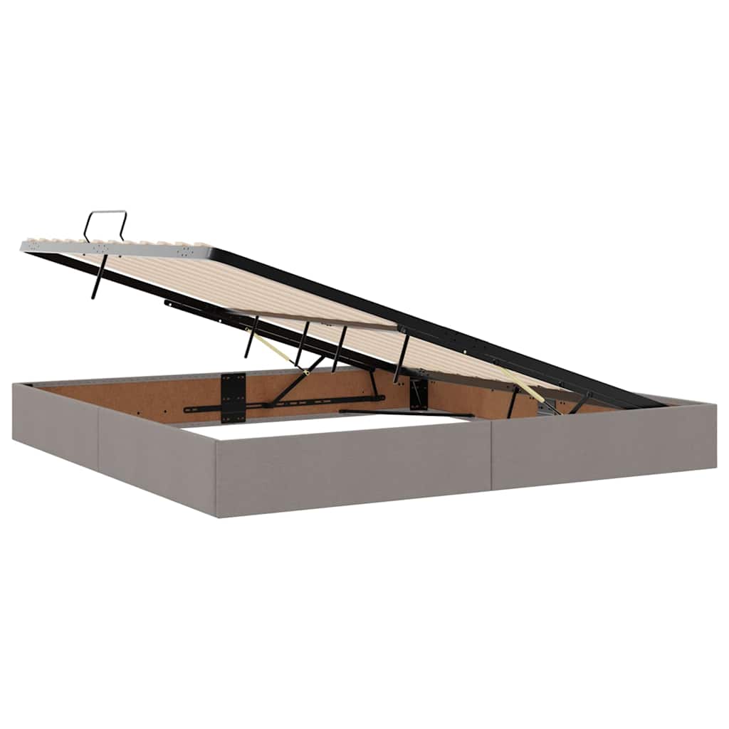 Letto con luci a strisce a LED Talpa 200 x 200 cm Tessuto