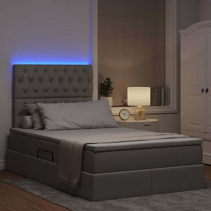 Letto con luci a strisce a LED Talpa 120 x 200 cm Tessuto