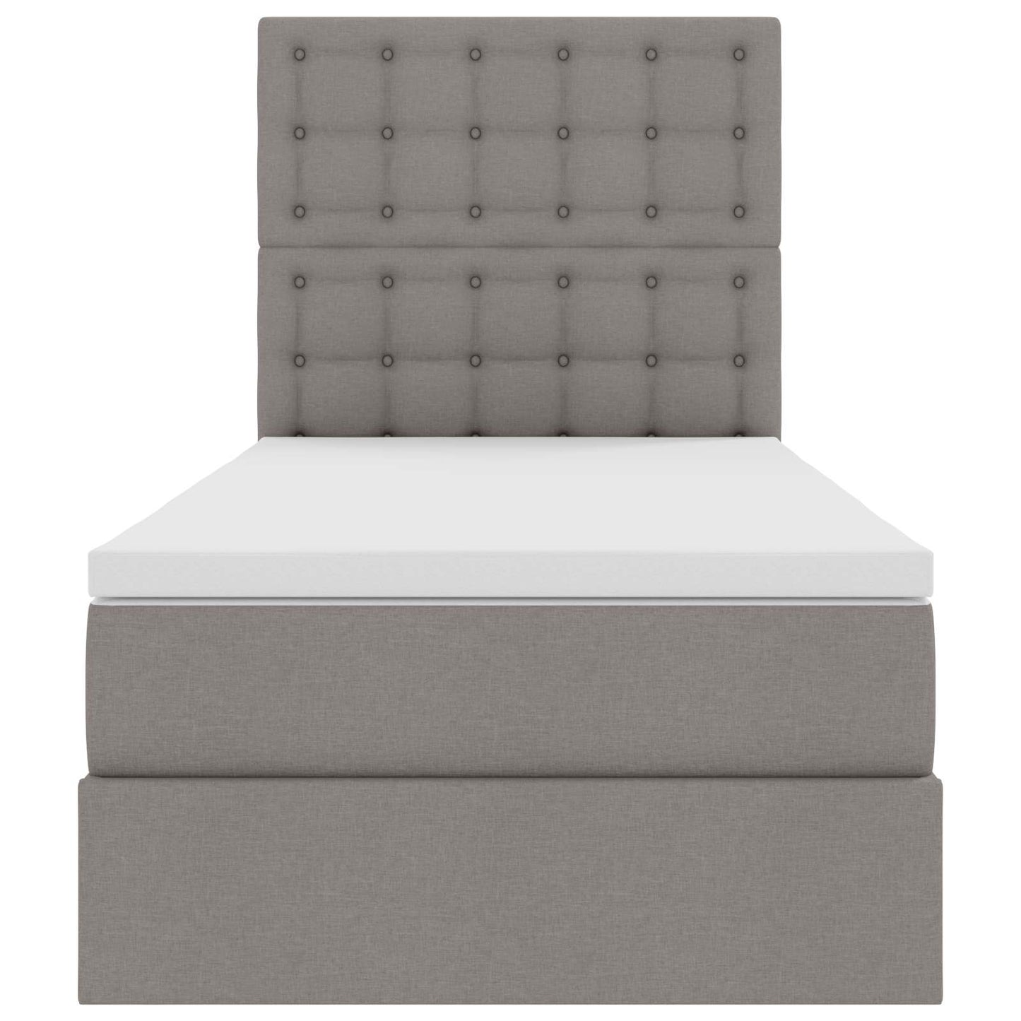 Letto con contenitore LED e materasso Tortora 90 x 200 cm | homemem39