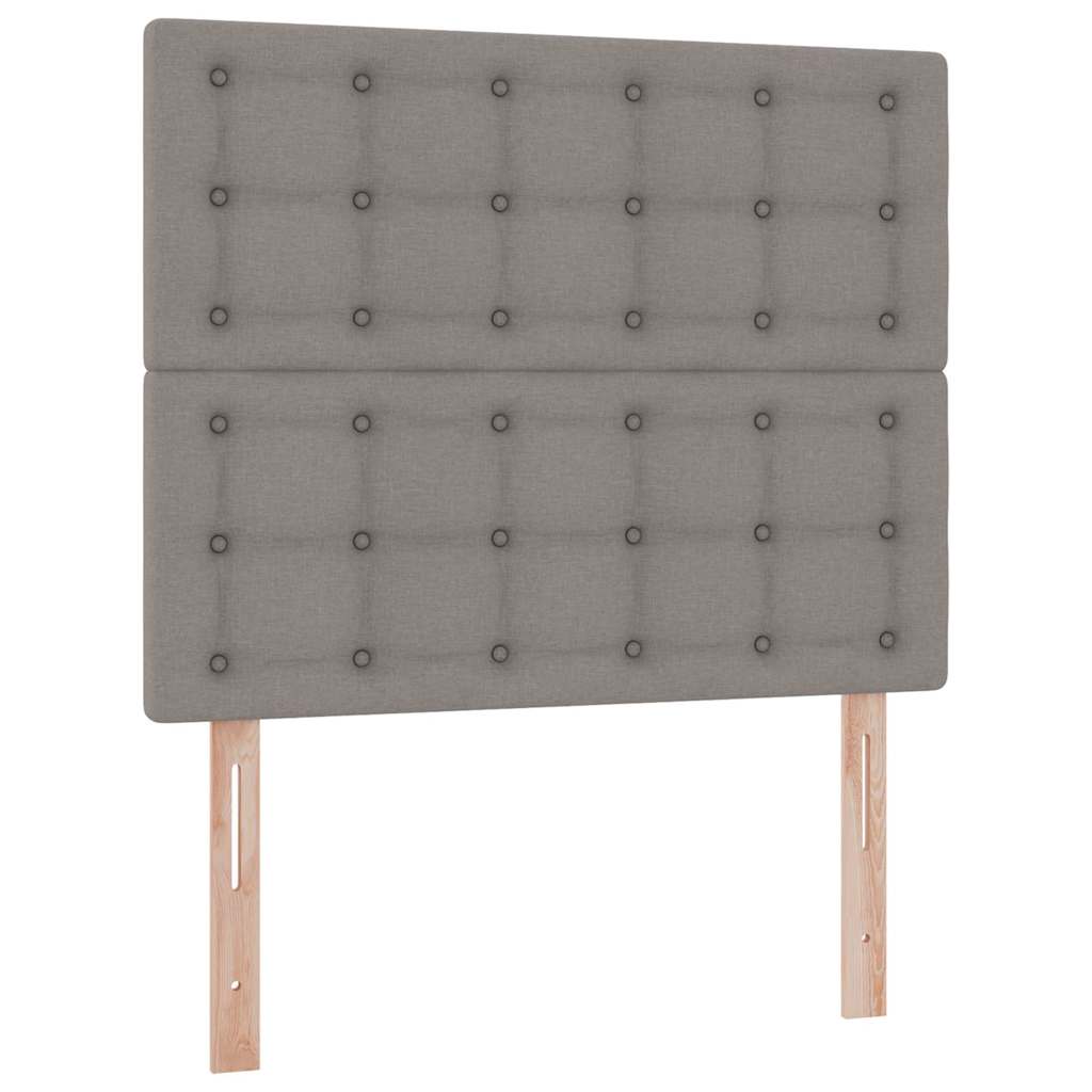 Letto con contenitore LED e materasso Tortora 120 x 190 cm | homemem39