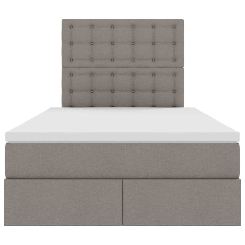 Letto con contenitore LED e materasso Tortora 120 x 200 cm | homemem39