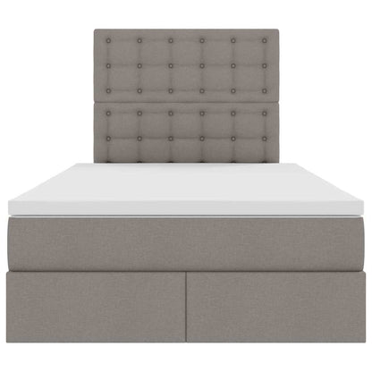 Letto con contenitore LED e materasso Tortora 120 x 200 cm | homemem39