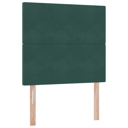 Letto con contenitore LED e materasso Verde Scuro 90 x 190 cm | homemem39