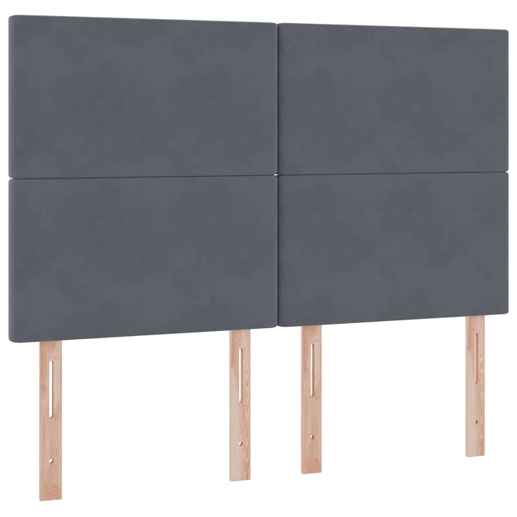 Letto con contenitore LED e materasso Grigio Scuro 140 x 200 cm | homemem39