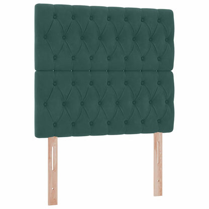 Letto con contenitore LED e materasso Verde Scuro 90 x 200 cm | homemem39