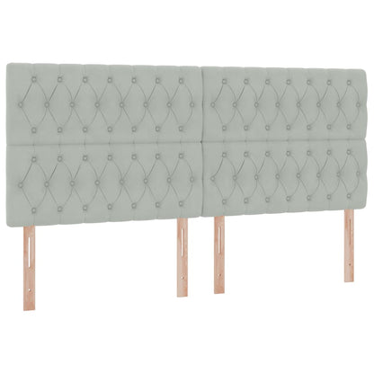 Letto con contenitore LED e materasso Grigio Chiaro | homemem39