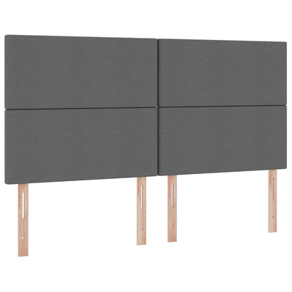 Letto con contenitore LED e materasso Grigio Scuro 200 x 200 cm