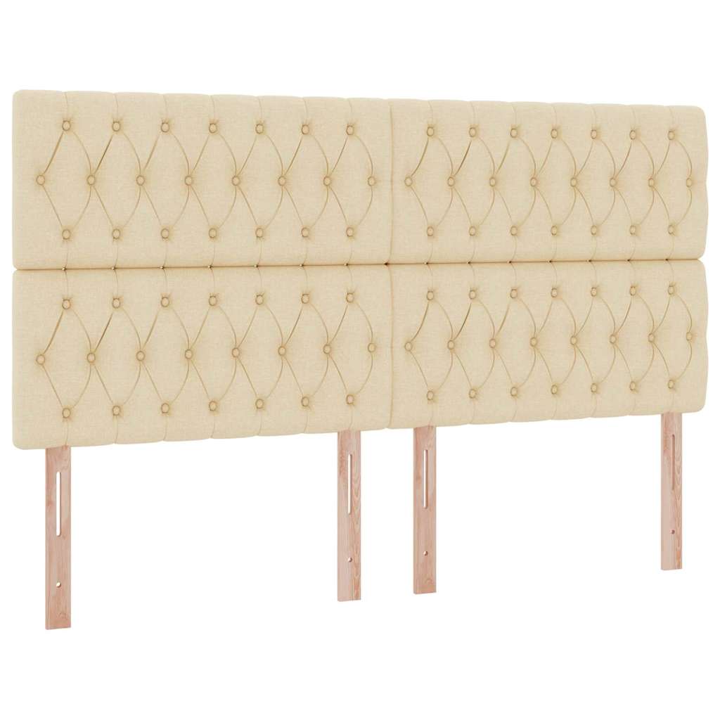 Letto con contenitore LED e materasso Crema 180 x 200 cm