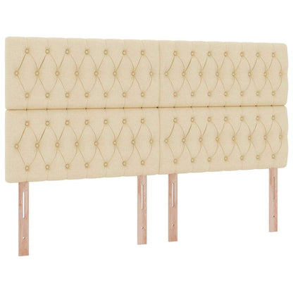 Letto con contenitore LED e materasso Crema 180 x 200 cm