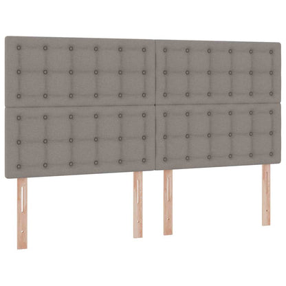 Letto con contenitore LED e materasso Tortora 180 x 200 cm