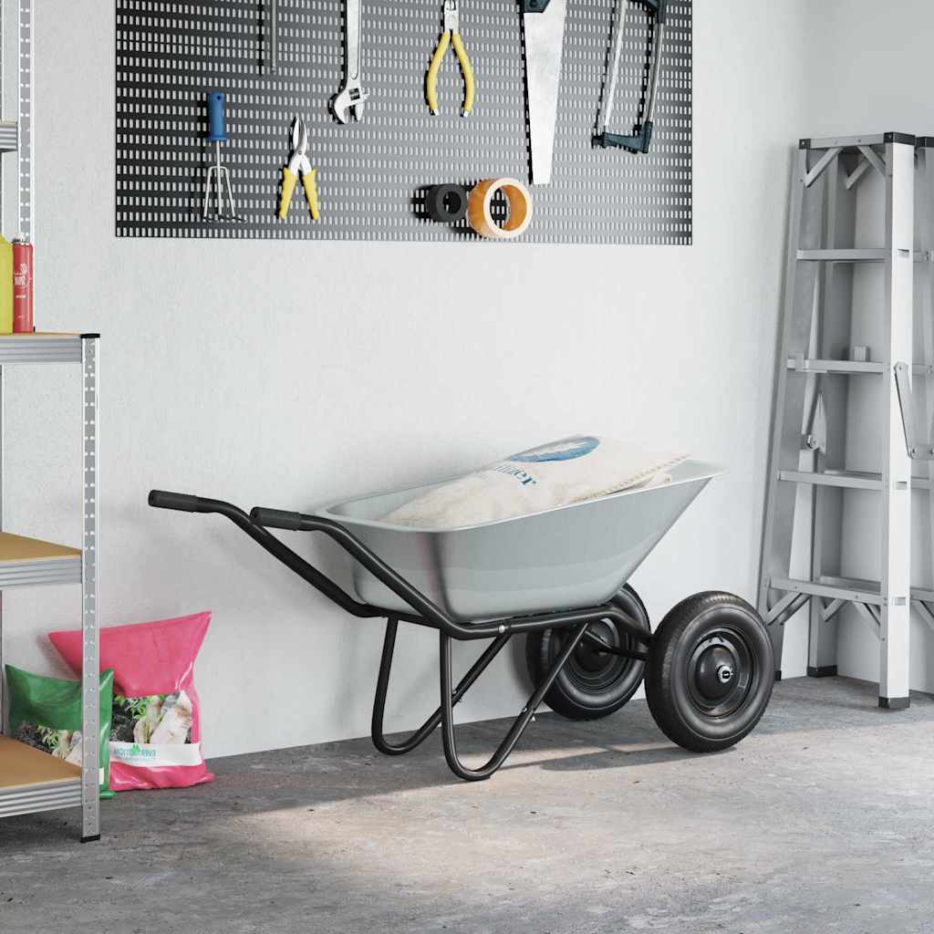 Carriole Argento e Nero 137 x 60 x 65,5 cm Acciaio | homemem39