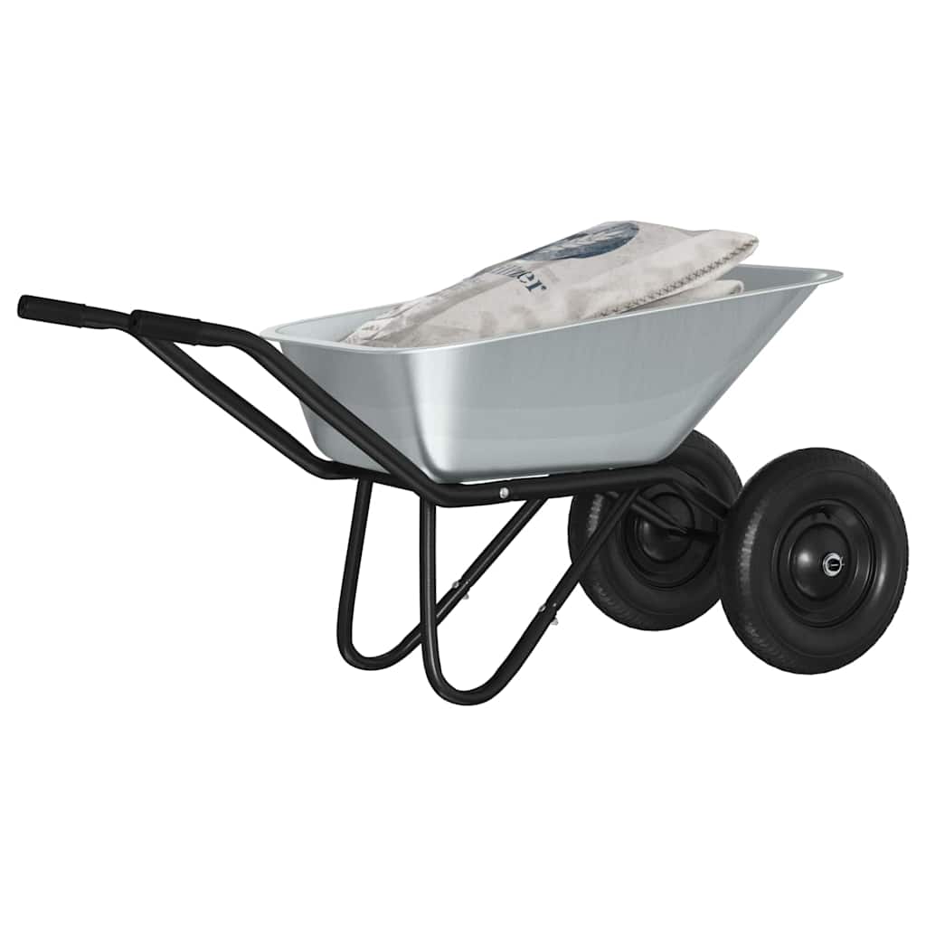 Carriole Argento e Nero 137 x 60 x 65,5 cm Acciaio | homemem39