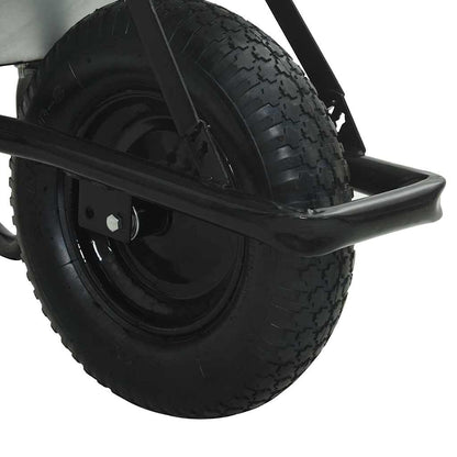 Carriole Argento e Nero 141 x 60 x 57 cm Acciaio | homemem39