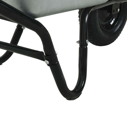 Carriole Argento e Nero 141 x 60 x 57 cm Acciaio | homemem39